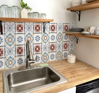 Autocollant Carrelage Beau style de ciment