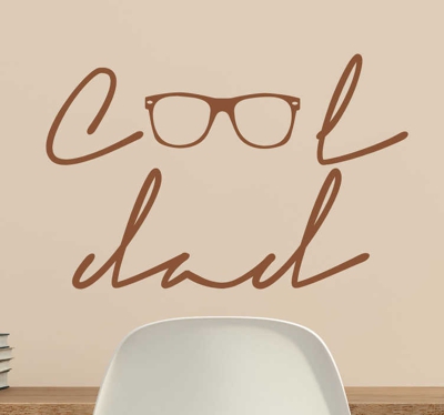 Sticker cool dad lunettes