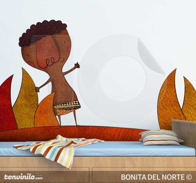 Sticker enfant africain