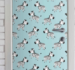 Sticker de Porte Mignon zèbre pour les enfants precio