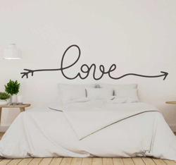 Autocollant mural avec texte características