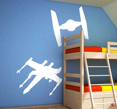 Sticker vaisseaux star wars