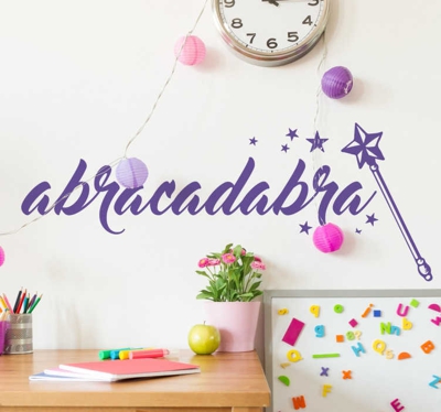 Sticker mural abracadabra