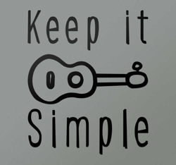 Sticker keep it simple en oferta