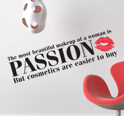 Sticker texte maquillage et passion en oferta