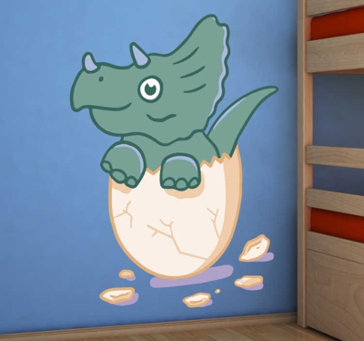 Sticker dinosaure œuf