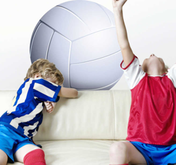 Sticker enfant balle de volley características