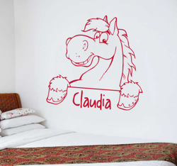Sticker cheval personnalisable en oferta