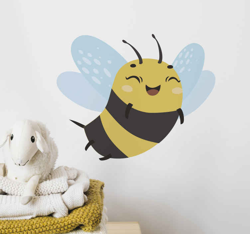 Sticker mural abeille joyeuse precio