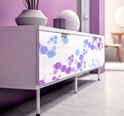 Sticker Pour Meuble Hexagones Couleurs Pastels precio