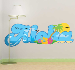 Sticker aloha en oferta