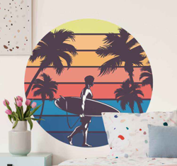 Sticker Retro Surf à hawaii en oferta