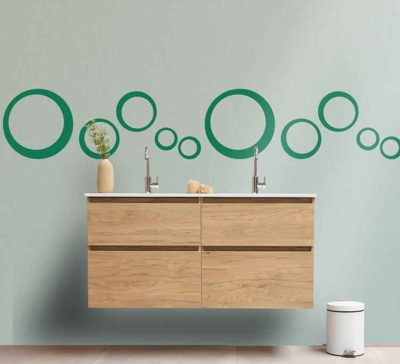 Sticker autocollant limites sticker de bulles monochromes