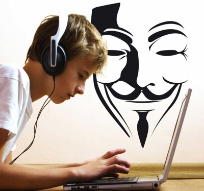 Sticker masque V Vendetta