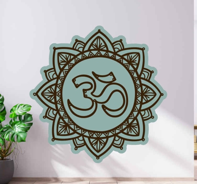 Sticker Mural Fleur Conception de fleur de lotus om