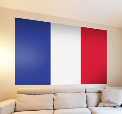 Sticker décoratif drapeau de la France