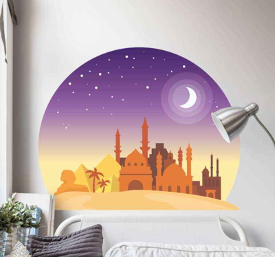 Sticker Mural Art egiptien