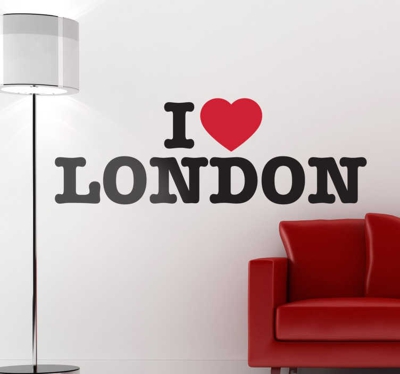 Sticker I love London Londres