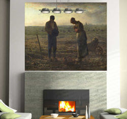 Sticker mural Angelus de Millet en oferta