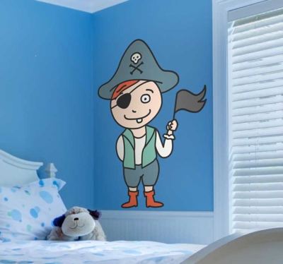Sticker pirate enfant dessin