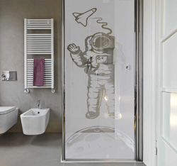 Sticker paroi de douche astronaute en oferta