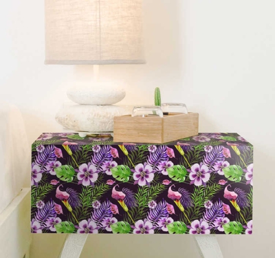 Sticker Deco Meuble fleurs de la jungle