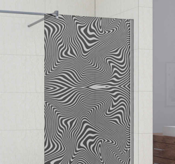 Sticker pour Paroi de Douche Effet 3d zèbre características