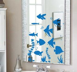 Sticker miroir aquarium características