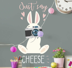 Sticker mural lapin en oferta