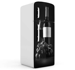 Sticker frigo avec bouteille de vin en oferta