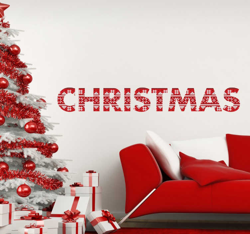 Sticker christmas texte precio