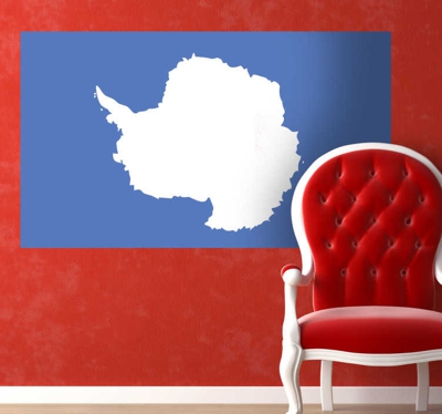 Sticker décoratif drapeau Antarctique