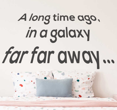 Dans une galaxie lointain film citation adhesif