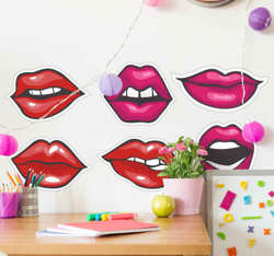 Sticker Retro Lèvres pop en oferta