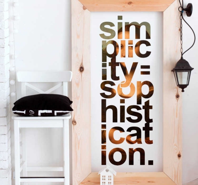Sticker Maison Mona Lisa citation