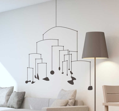 Sticker mural vinyle ornement minimaliste
