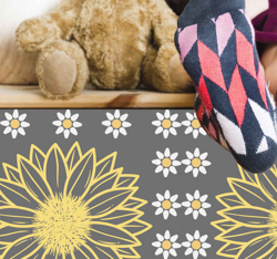 Sticker Deco Meuble Marguerites et tournesols modernes precio