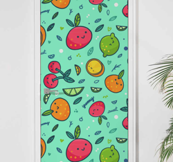 Sticker de Porte Visages de fruits drôles precio
