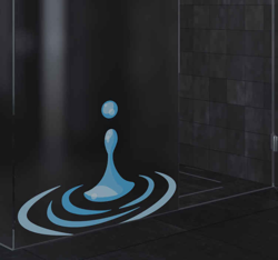 Sticker pour Paroi de Douche éclaboussure de bulle características