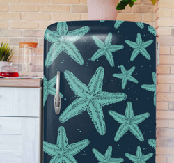 Sticker pour Frigo Pierres bleues d'étoiles de mer precio