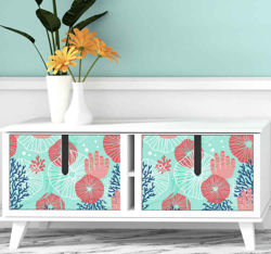 Sticker Deco Meuble Corail dans la mer en oferta