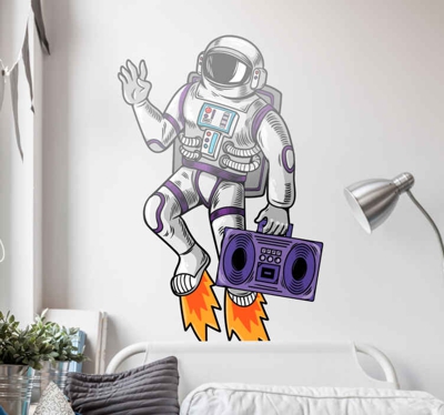 Sticker Mural Espace Son cosmique
