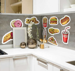 stickers muraux de restauration rapide precio