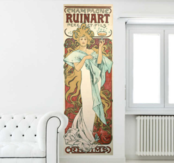 Sticker champagne ruinart art nouveau en oferta