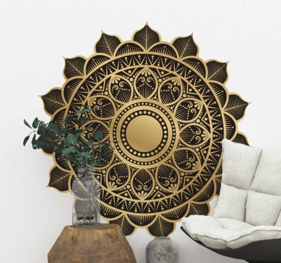 Sticker mural fleur orientale