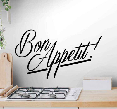 Sticker Déco Maison Bon appétit