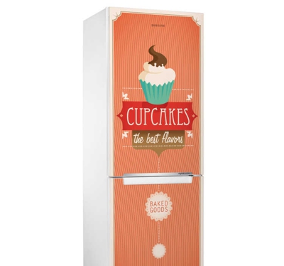 Sticker frigo cupcakes