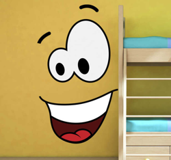 Autocollant mural dessin sourire características