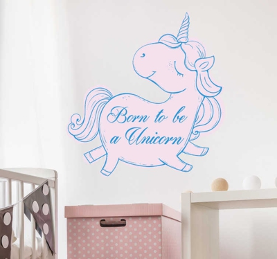 Sticker born to be a unicorn