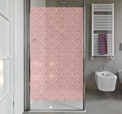 Sticker pour Paroi de Douche Motifs Corail